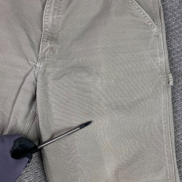 Carhartt B11 DES Carpenter Work Pants Men's 36 x 29 Canvas Cotton - Picture 4 of 15